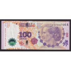 ARGENTINA COL. 818R BILLETE DE 100 PESOS EVA PERON REPOSICION